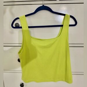 Old Navy Lime Green Cropped Tank Top